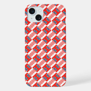 motif du drapeau de la Croatie