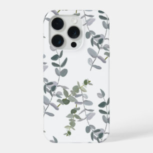Motif élégant de feuilles d'eucalyptus vert sauge