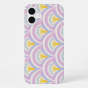 Coque iPhone 16 Plus Motif en coquille de couleur pastel