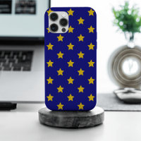 Motif Étoiles Dorées, Bleu Nuit, Exclusif