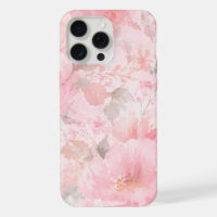 Motif floral aquarelle rose poudré