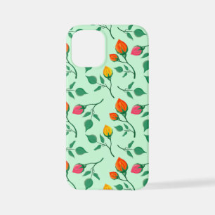 Coque iPhone 12 Mini Motif floral avec fleurs roses colorées