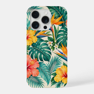Motif floral botanique Paradis tropical