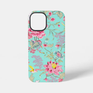 Coque iPhone 12 Mini Motif floral de chinoiserie japonaise vintage sur