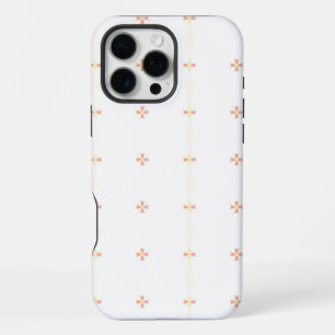 Coque iPhone 16 Pro Max Motif floral minimaliste sur fond blanc