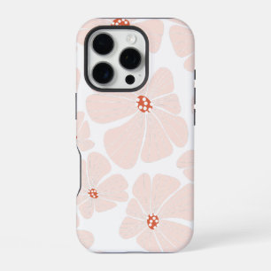 Coque iPhone 16 Pro Motif floral rétro abstrait sans couture