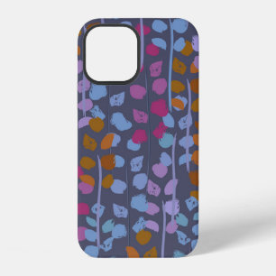 Coque iPhone 12 Motif floral sans couture stylisé. Imitation vinta