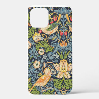 Coque iPhone 12 Motif floral William Morris Strawberry Thief