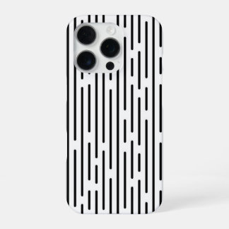 Coque iPhone 16 Pro Motif géométrique à ligne noire