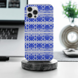 Motif grec méditerranéen bleu