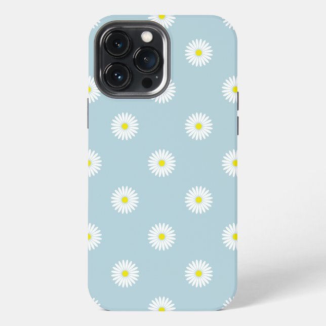 Coque iPhone Motif illustratif sur bleu pâle (Verso)
