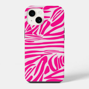 Coque Pour iPhone 14 Motif imprimé zèbre rose