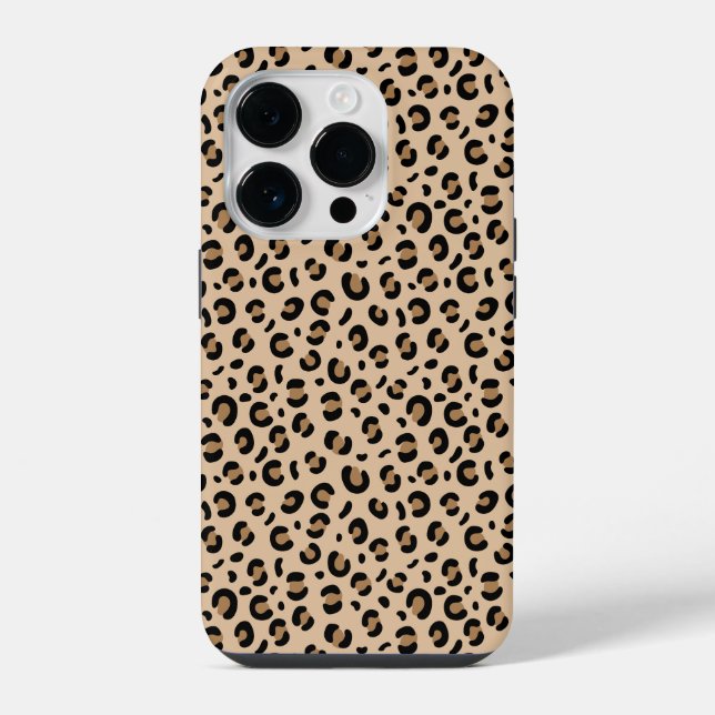Coque iPhone motif léopard guépard funky (Verso)