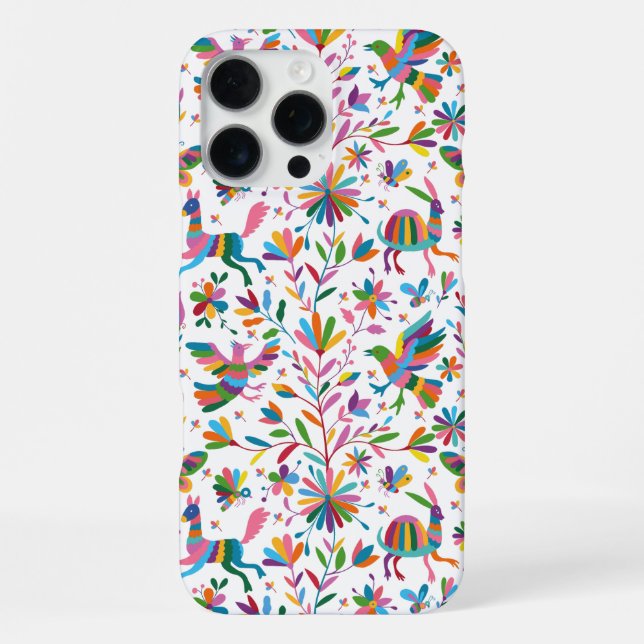 Coque iPhone Motif lumineux à l'ottomi mexicain (Verso)