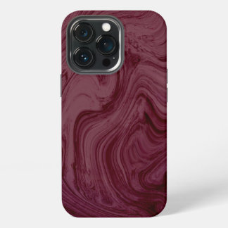 Etui iPhone 13 Pro Motif Marbre Teintes Marron