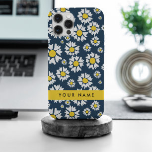 Motif Marguerites, Marguerites Blanches, Votre Nom