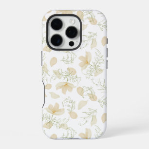 Coque iPhone 16 Pro Motif neutre Fleur sans joint