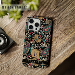 Motif Paisley Or Noir Personnalisable