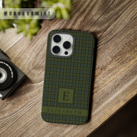 Motif personnalisé bleu foncé À damiers vert foncé