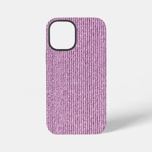 Coque iPhone 12 Mini Motif rayé corduroy rose décontracté