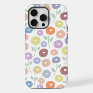 Motif Répété Fleur Floue Pastels sur Blanc