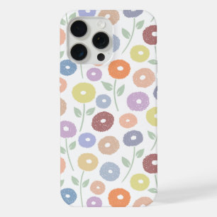 Motif Répété Fleur Floue Pastels sur Blanc
