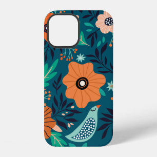 Coque iPhone 12 Motif sans couture avec ornement floral