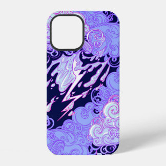 Coque iPhone 12 Motif sans couture. Clo décorative de style rétro