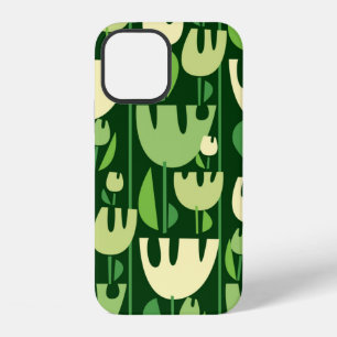 Coque iPhone 12 Motif sans couture de couleur tulipes