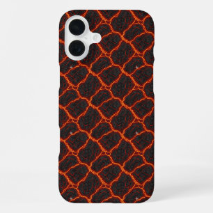 Coque iPhone 16 Plus Motif sans couture de flux de lave