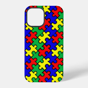 Coque iPhone 12 Pro Motif sans couture de puzzle