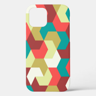 Coque iPhone 12 Motif sans couture. Fond sans fin de géométrique