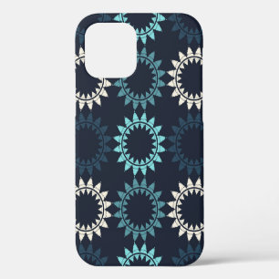 Coque iPhone 12 Motif sans soudure. Motif folklorique. Géométrie v