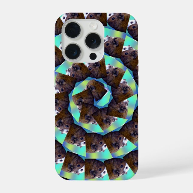 Coque iPhone Motif spirale de cochons d'Inde, (Verso)