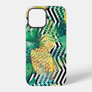 Coque iPhone 12 Motif tropical sans couture avec bananes citrons p