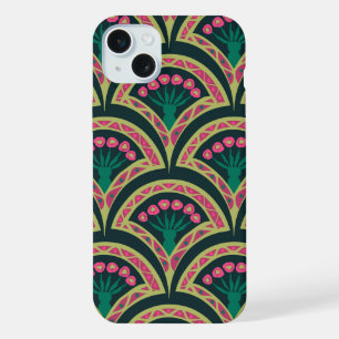 motif vert en forme de coquillage