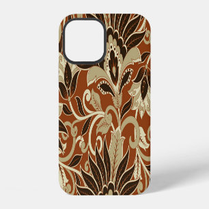 Coque iPhone 12 motif vintage fleuri sans couture.