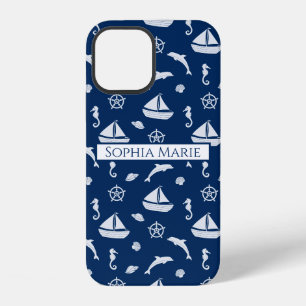 Coque iPhone 12 Motif Voilier & Vie Marine