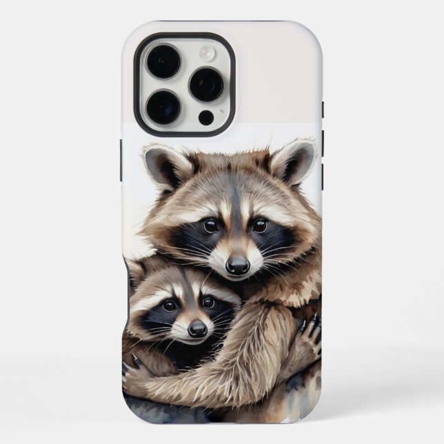 Coque iPhone Mountain Nature Wilderness Mountains Raccoons (Verso)