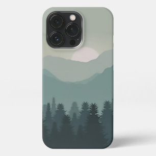 Etui iPhone 13 Pro Mountain Sunrise Forest Fog Art iPhone