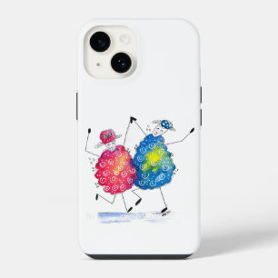 Coque Pour iPhone 14 Moutons dansants fantaisistes