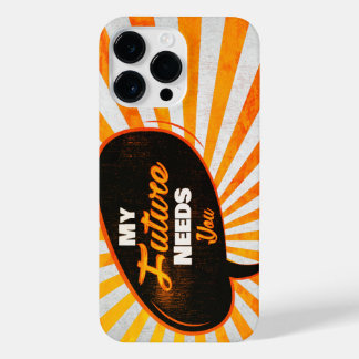 Coque Pour Pour iPhone 14 Pro Max My Future Needs You - Retro Orange Edition 