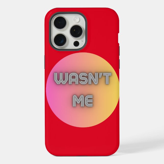 Coque iPhone n'était pas moi (Verso)