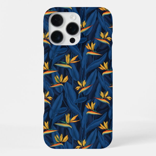 Coque iPhone Night bird of Paradise garden 2 (Verso)