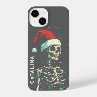Coque Pour iPhone 14 Noël Éffrayant personnalisé