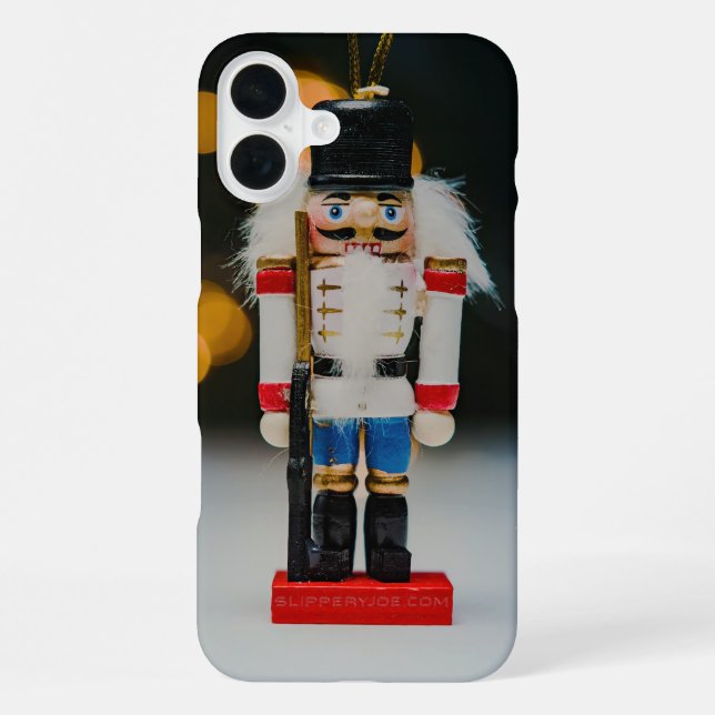 Coque iPhone Noël SlipperyJoe nutcracker figurine ornement (Verso)