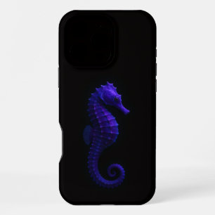 Coque iPhone 16 Pro Max Noir 4 Luxe iPhone 16 Pro Max , Hippocampe Violet