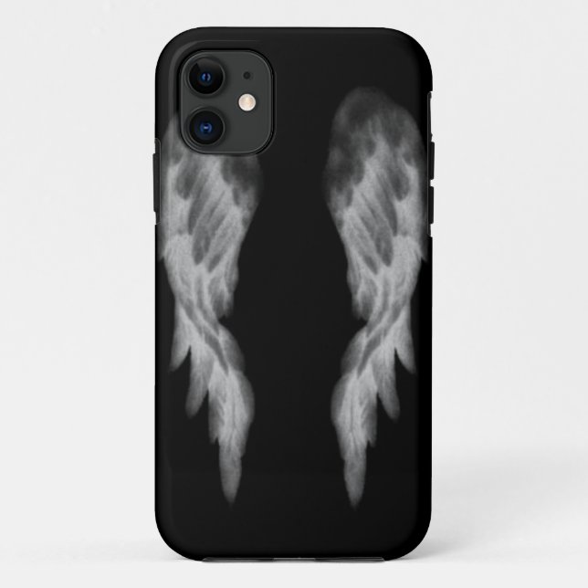 Coque iphone noir d'ange (Dos)