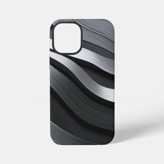 Coque iPhone noir et blanc (Verso)