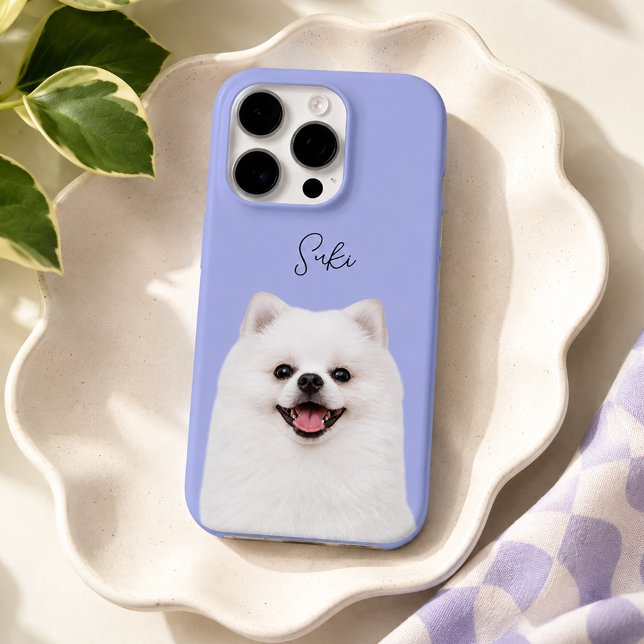 Coque iPhone Nom de l'animal de compagnie moderne en écriture e (Créateur téléchargé)
